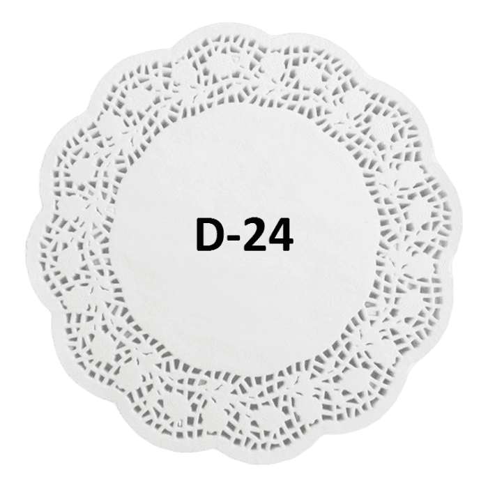 Ажурные салфетки D-24 см (250 шт.упак)