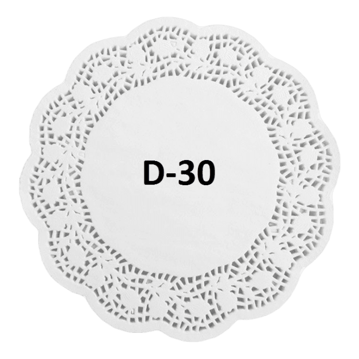 Ажурные салфетки D-30 см (250 шт.упак)