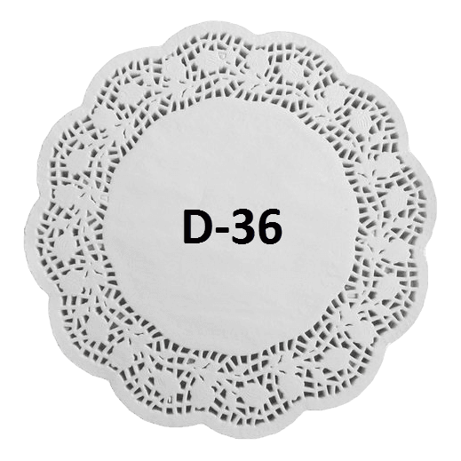 Ажурные салфетки D-36 см (250 шт.упак)