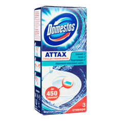Стикер/блок для унитаза "Domestos" 30г, Морская свежесть Стикер/блок для унитаза "Domestos" 30г, Морская свежесть