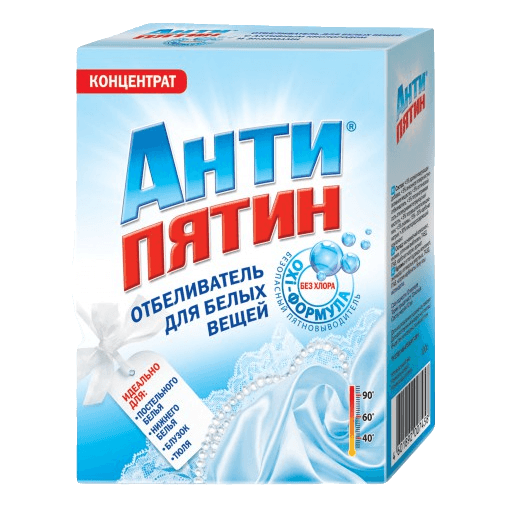 Отбеливатель 120 г Антипятин для белых вещей с активным кислородом и энзимами Отбеливатель 120 г Антипятин для белых вещей с активным кислородом и энзимами
