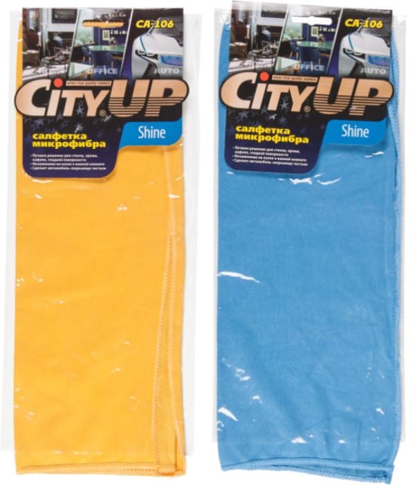 Тряпка/салфетка "City Up" 35*40 из микрофибры для стекла люкс Тряпка/салфетка "City Up" 35*40 из микрофибры для стекла люкс