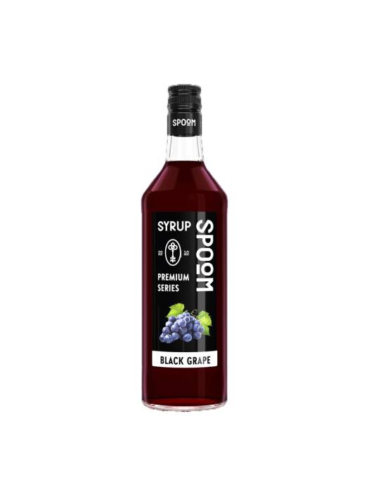 Сироп "Spoom" бутылка 1 литр, Черный виноград / BLACK GRAPE