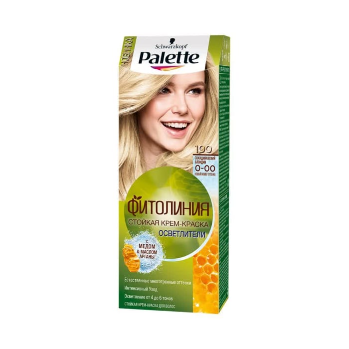 Крем-краска для волос "Palette" ФИТОЛИНИЯ, 100 (L6-0) Скандинавский блондин Крем-краска для волос "Palette" ФИТОЛИНИЯ, 100 (L6-0) Скандинавский блондин