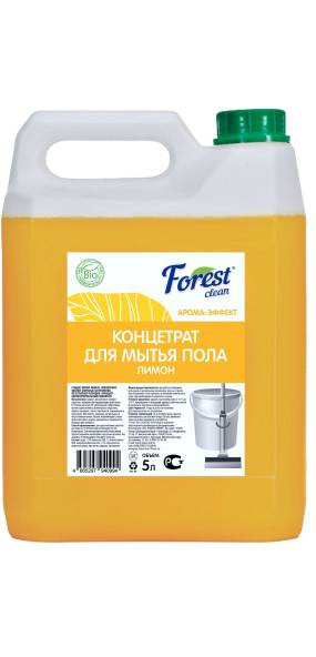 Концентрат для мытья пола 5 л "FOREST Clean" канистра ЕВРО, Сочный апельсин, щелочной