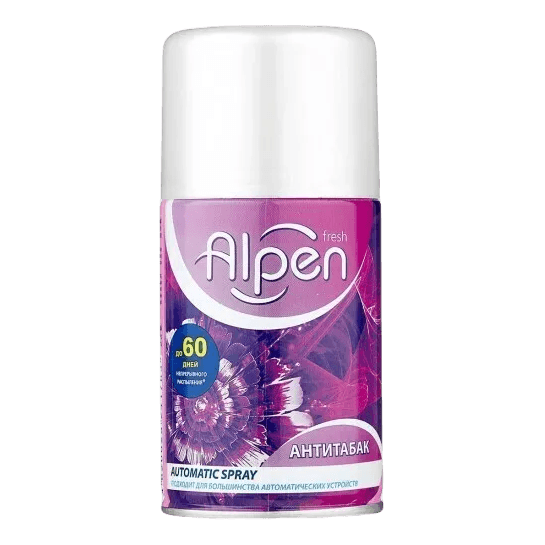 Освежитель воздуха/сменный баллон 250 мл "ALPEN", АнтиТабак Освежитель воздуха/сменный баллон 250 мл "ALPEN", АнтиТабак