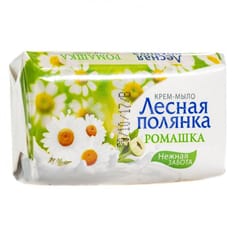 Мыло кусковое 90 г туалетное "Лесная Полянка", Ромашка Мыло кусковое 90 г туалетное "Лесная Полянка", Ромашка