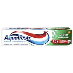 Зубная паста 100 мл "Aquafresh", Мягкая мята зеленая Зубная паста 100 мл "Aquafresh", Мягкая мята зеленая