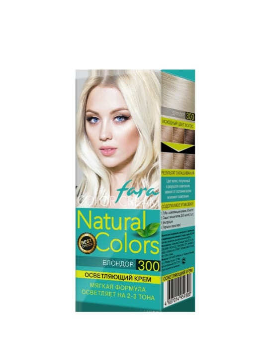 Краска для волос FARA Natural Colors 150г, 300 Блондор Краска для волос FARA Natural Colors 150г, 300 Блондор