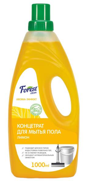 Концентрат для мытья пола 1 л "FOREST Clean" Сочный лимон