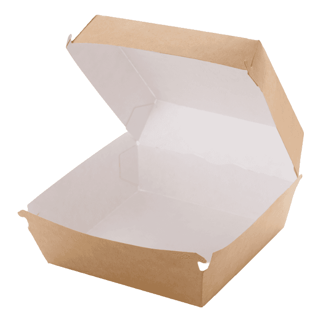 Упаковка бумажная для гамбургеров 115*115*60 мм КРАФТ OSQ BURGER M
