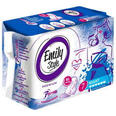 Прокладки "Emily Style" Premiun критика анионовые NIGHT 6 капель Ультратонкие, удлиненные (7 шт.упак) Прокладки "Emily Style" Premiun критика анионовые NIGHT 6 капель Ультратонкие, удлиненные (7 шт.упак)
