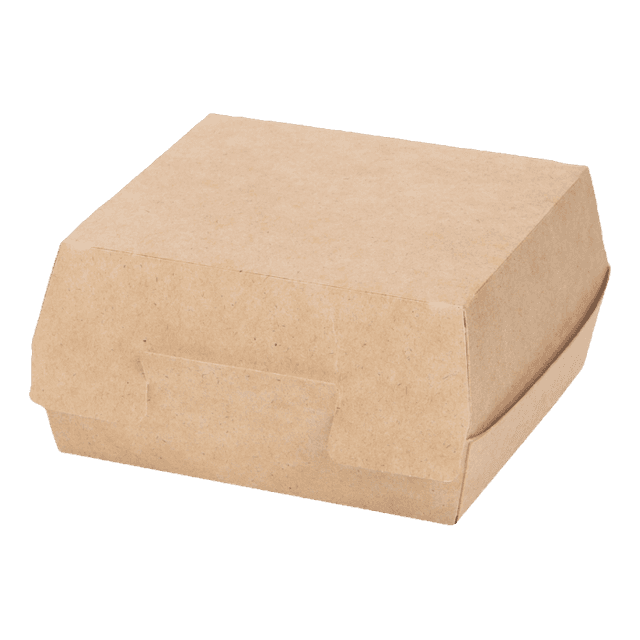 Упаковка бумажная для гамбургеров 115*115*60 мм 02 BURGER М Pure Kraft