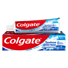 Зубная паста 100 мл/146 гр "Colgate", Тройное действие Экстра отбеливание Зубная паста 100 мл/146 гр "Colgate", Тройное действие Экстра отбеливание
