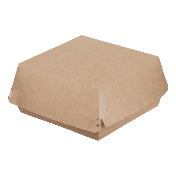 Упаковка бумажная для гамбургеров 140*140*70 мм 02 OSQ BURGER L Pure Kraft
