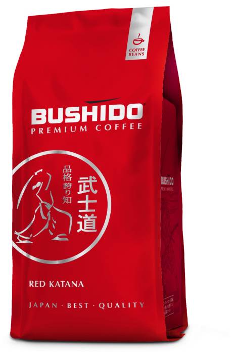 Кофе в зернах 1000 гр "Bushido" Original, красная уп.