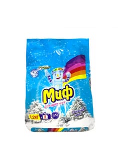 Стиральный порошок 1,2 кг "Миф" автомат, Свежий цвет Стиральный порошок 1,2 кг "Миф" автомат, Свежий цвет