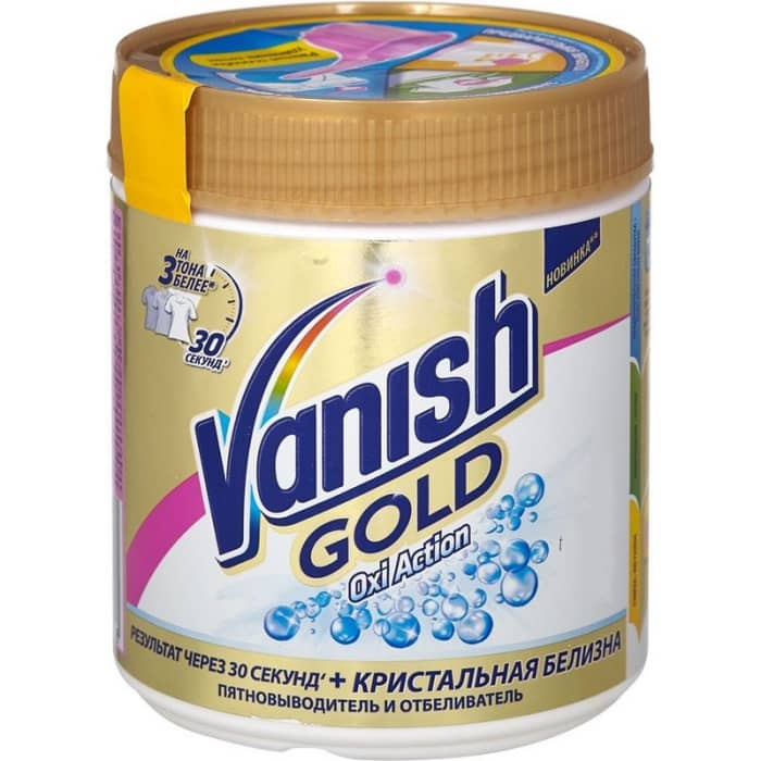 Пятновыводитель 500 г "VANISH" GOLD OXI Action Кристальная белизна