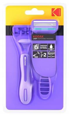 Станок бритвенный "Kodak", 6 лезвий (2 шт.упак) Станок бритвенный "Kodak", 6 лезвий (2 шт.упак)