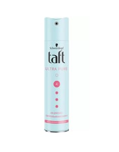 Лак для волос 225 мл "Taft" Ultra Pure, Без силикона,отдушек/сверхсильная фиксация №4 Лак для волос 225 мл "Taft" Ultra Pure, Без силикона,отдушек/сверхсильная фиксация №4