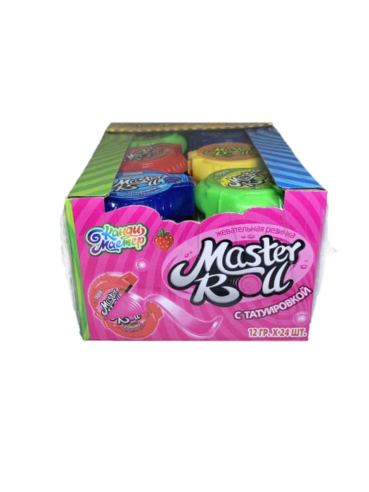Жевательная резинка "MasterRoll" с тату 12г (24 шт.упак) КМ Жевательная резинка "MasterRoll" с тату 12г (24 шт.упак) КМ