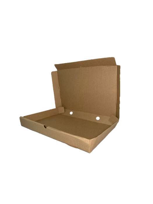 Коробка под пирог пиццу 400*280*45, Т-11, профиль Е, БУРАЯ с 1 цел.