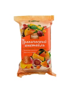 Крем-мыло кусковое 190 г туалетное "Fresh" ЭФКО, Тропический коктейль Крем-мыло кусковое 190 г туалетное "Fresh" ЭФКО, Тропический коктейль