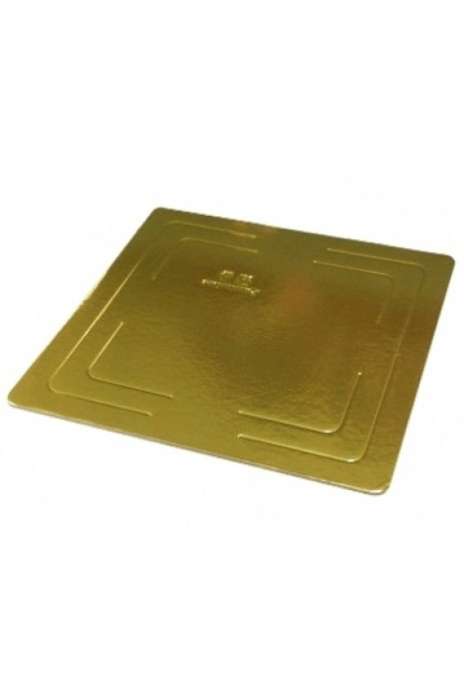 Подложка под торт 260*260 мм усиленная золото/жемчуг, Толщина 1,5 мм, Pasticciere