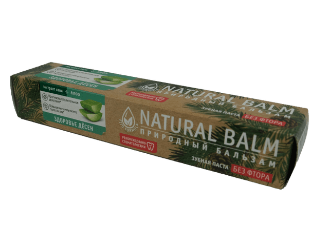 Зубная паста 85 гр "Природный бальзам Naural balm", Здоровье десен, Алоэ