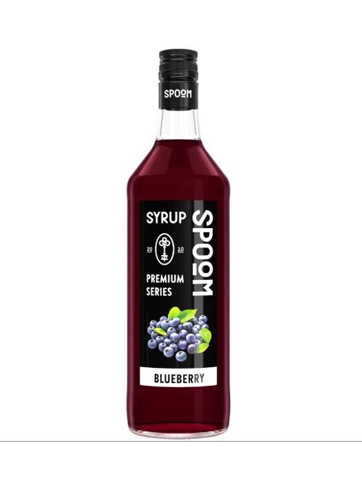 Сироп "Spoom" бутылка 1 литр, Черника / BLUEBERRY
