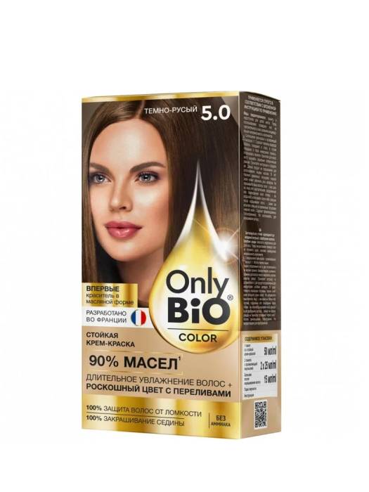 Крем-краска для волос "Only Bio Color", 5.0 Темно-русый