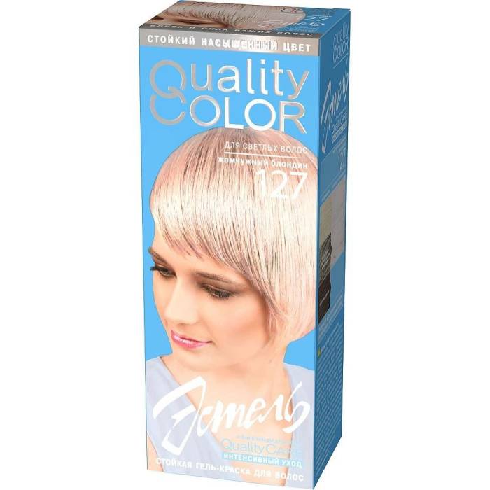 Гель-краска для волос "Эстель" №127 Жемчужный блондин