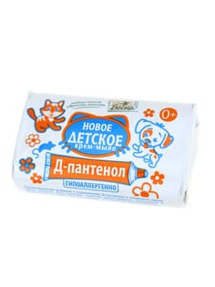 Крем-мыло кусковое 90 г "Новое Детское" с Д-пантенолом Весна Крем-мыло кусковое 90 г "Новое Детское" с Д-пантенолом Весна