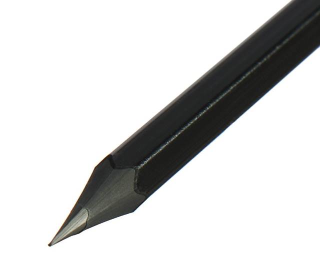 Карандаш чернографитный "Calligrata HB" с ластиком пластик. черный