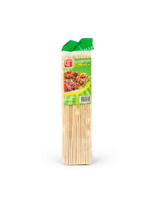 Шампур 25 см D-3 мм бамбуковый (100 шт.упак) Шампур 25 см D-3 мм бамбуковый (100 шт.упак)
