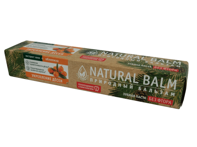 Зубная паста 85 гр "Природный бальзам Naural balm", Укрепление десен, Облепиха