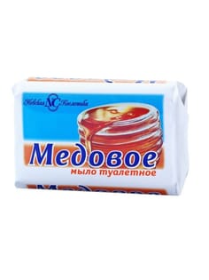 Мыло кусковое 90 г туалетное "Медовое" НК Мыло кусковое 90 г туалетное "Медовое" НК