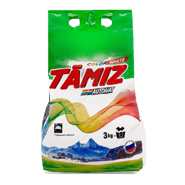 Стиральный порошок 3 кг "TAMIZ" автомат колор