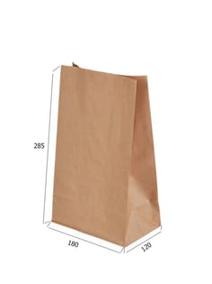 Пакет бумажный 180*120*285 КРАФТ, П-дно интро Пакет бумажный 180*120*285 КРАФТ, П-дно интро