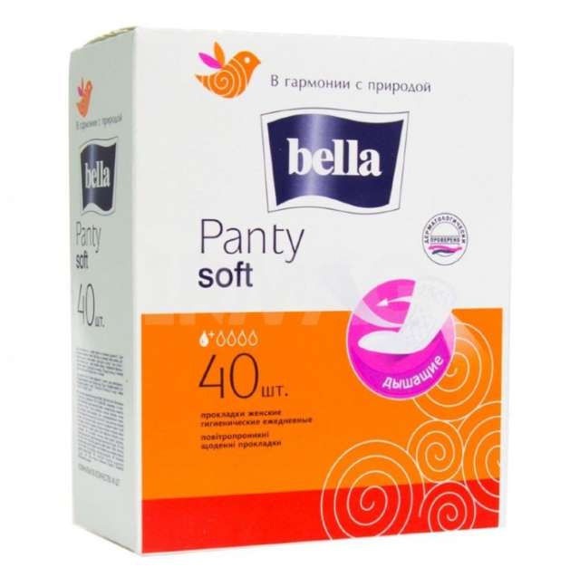 Прокладки "Bella" Panty soft ежедневные 2 капли (40 шт.упак)