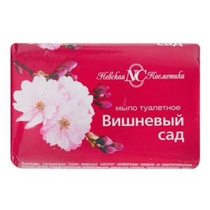 Мыло кусковое 90 г туалетное "Вишневый сад" НК Мыло кусковое 90 г туалетное "Вишневый сад" НК