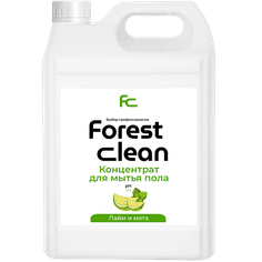 Концентрат для мытья пола 5 л "FOREST Clean" канистра ЕВРО, Лайм и мята, нейтральный запах Концентрат для мытья пола 5 л "FOREST Clean" канистра ЕВРО, Лайм и мята, нейтральный запах