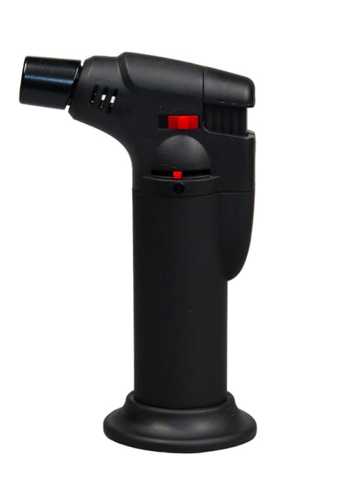 Газовая горелка BRUNOJET Rubberized Black, заправленная Газовая горелка BRUNOJET Rubberized Black, заправленная