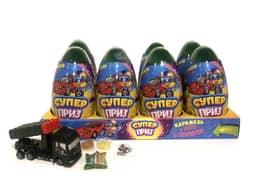 Яйцо "СУПЕРПРИЗ" Карамель+игрушка+тату 12 г (8 шт.упак), Для мальчиков Яйцо "СУПЕРПРИЗ" Карамель+игрушка+тату 12 г (8 шт.упак), Для мальчиков