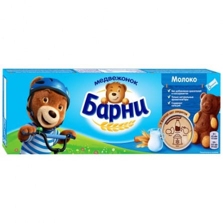 Пирожное "БарНи" 150 г, Молочная начинка Пирожное "БарНи" 150 г, Молочная начинка