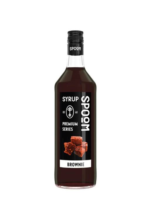 Сироп "Spoom" бутылка 1 литр, Брауни / BROWNIE