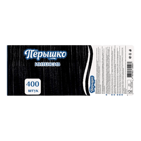 Салфетка бумажная 1/однослойная 24*24 Биг Пак "Перышко Интенсив" (400 лист.пач), Черный Салфетка бумажная 1/однослойная 24*24 Биг Пак "Перышко Интенсив" (400 лист.пач), Черный
