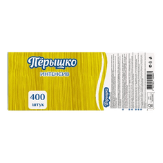 Салфетка бумажная 1/однослойная 24*24 Биг Пак "Перышко Интенсив" (400 лист.пач), Желтый Салфетка бумажная 1/однослойная 24*24 Биг Пак "Перышко Интенсив" (400 лист.пач), Желтый