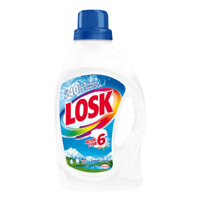 Гель для стирки белья 1,3 л "LOSK", Горное озеро Гель для стирки белья 1,3 л "LOSK", Горное озеро