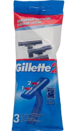 Станок бритвенный "Gillette" (3 шт.упак) Станок бритвенный "Gillette" (3 шт.упак)